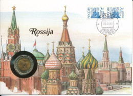 Oroszország 1992. 10R "Vörös Könyv - Szibériai Tigris" Felbélyegzett Borítékban, Bélyegzéssel T:UNC  Russia 1992. 10 Rub - Unclassified