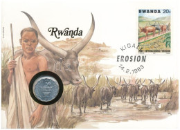 Ruanda 1970. 2Fr Felbélyegzett Borítékban, Bélyegzéssel, Német Nyelvű Leírással T:UNC Rwanda 1970. 2 Francs In Envelope  - Unclassified