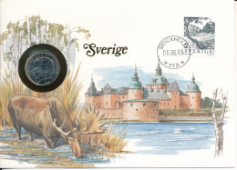 Svédország 1984. 1K Felbélyegzett Borítékban, Bélyegzéssel, Német Nyelvű Leírással T:UNC  Sweden 1984. 1 Kronor In Envel - Unclassified