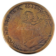 DN "Senior Grand Prix Szeged" Kétoldalas Bronz Emlékplakett (90mm) T:XF - Unclassified