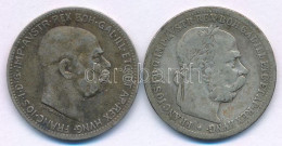 Ausztria 1894-1915. 1K Ag "Ferenc József" (2xklf) T:F,XF Patina Austria 1894-1915. 1 Corona Ag "Franz Joseph" (2xdiff) C - Unclassified