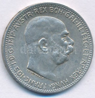 Ausztria 1915. 1K Ag "Ferenc József" T:AU,XF  Austria 1915. 1 Corona Ag "Franz Joseph" C:AU,XF  Krause KM#2820 - Unclassified