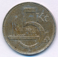 Csehszlovákia 1929. 5K Ag T:AU,XF Patina Czechoslovakia 1929. 5 Korun Ag C:AU,XF Patina Krause KM#11 - Unclassified