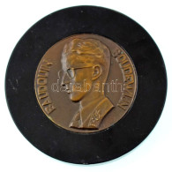 Belgium DN "I. Baldvin Belga Király" Bronz Emlékérem Bakelit Keretbe Foglalva. Szign.:Fisch Weiler (70mm, Keret:110mm) T - Unclassified