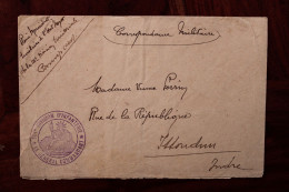 1915 101e Division Infanterie Général Commandant FM Franchise Militaire Cover WW1 WK1 - WW I