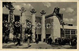 T2/T3 Wien, Vienna, Bécs; Gelände Der Technischen Messe / NSDAP German Nazi Party Propaganda With Swastika Flags + So. S - Unclassified