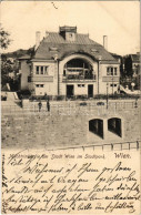T2/T3 1906 Wien, Vienna, Bécs I. Milchtrinkhalle Der Stadt Wien Im Stadtpark / Milk Drinking Hall In The Park (fl) - Unclassified