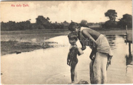 T2/T3 1912 Ceylon, Sri Lanka; His Daily Bath (EK) - Unclassified