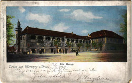 Delcampe - T3 1899 (Vorläufer) Maribor, Marburg A. Drau; Die Burg / Castle (worn Corners) - Unclassified
