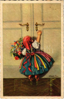 T2 1939 Magyar Folklór Művészlap / Hungarian Folklore Art Postcard S: Pólya T. - Unclassified