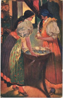 T2/T3 1916 Czech Folklore Art Postcard. "Victoria" Serie 103-2. S: R. Komínek (EK) - Unclassified