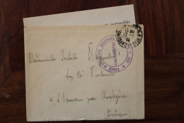 1916 Ecole D'Aviation Militaire Buc Vaguemestre FM Franchise Militaire Cover WW1 WK1 Pilote Aviateur St Sauveur Dordogne - WW I