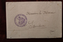 1915 Ecole Militaire D'Aviation Du Camp D'Avord Le Directeur FM Franchise Militaire Cover WW1 WK1 Pilote Aviateur - WW I
