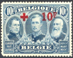 [** SUP] N° 163, 10F+10F Bleu Pleine Gomme Originale, Grande Fraîcheur Et Centrage Parfait. Luxe - Cote: 3845€ - 1918 Red Cross