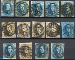 [O B/TB] Médaillons : Sélection De 14 Timbres Avec Obl Concours Majorité Distributions (D16, D58, D59 Etc). A Examiner - Collections