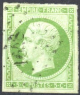 [O SUP] N° 12, Bien Margé - Obl Légère - Cote: 100€ - 1853-1860 Napoleon III