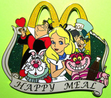 Gros Pin's Coca-Cola Mac Do McDonald's Alice Au Pays Des Merveilles (7x6cm) - #630 - Coca-Cola