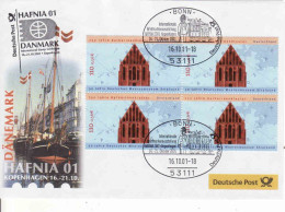 Special Stamp On The Cover - Stamp Exhibition HAFNIA 2001 Kopenhagen, Deutsche Post, Mi. 2195 Germany - Covers & Documents