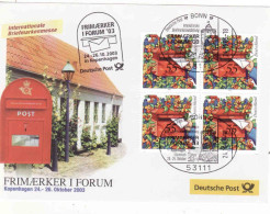 Special Stamp On The Cover - Philatelic Exhibition Frimaerker I Furum Kopenhagen 2003, Denmark, Deutsche Post Mi 2368 - Covers & Documents