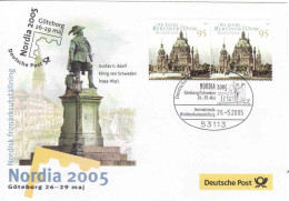 Special Stamp On The Cover - Stamp Exhibition Nordia 2005 GÖTEBORG, Sweden, Gustav II. Adolf, Deutsche Post Mi 2446 - Briefe U. Dokumente