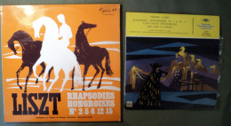 PAIRE DE 33 TOURS FRANZ LISZT. ANNEES 1950 / 1960 DEUTSCHE GRAMMOPHON 17 010 / SMS 2318. RAPSODIES HONGROISES N°2 / 5/ 6 - Classical