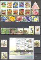 Nouvelle Zélande - 1965 à 2001 - Lot Timbres + 1 BF Neufs Ou Oblitérés - Nºs Dans Description - Oblitérés