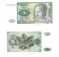 Allemagne Germany BDR 5 Mark 1960 UNC / NEUF - 5 Deutsche Mark