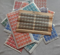 13 DEMI-PLANCHES DE 50 TIMBRES NEUF - Fogli Completi