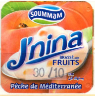 ALGERIA - Opercule Cover Yaourt Yogurt " Soummam " J'NINA Mediterranean Peach Yoghurt Yoghourt Yahourt Yogourt - Opercules De Lait