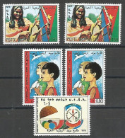 1978 Free Eritrea Libera Government In Exile Issue Lot 5pcs MNH ** Condition - Non Issued Withdrawn - Eritrea