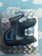 Magnet Aimant De Frigo GERVAIS ALPHABET POCHOIR L DE LOUP - Letters & Digits