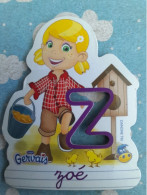 Magnet Aimant De Frigo GERVAIS ALPHABET POCHOIR Z DE ZOE - Letters & Digits