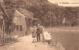 [-5%] BELGIQUE - Boitsfort - La Pêcherie - P.J. Filon Editeur - Groupe Dhomme Au Bord Du Lac - Carte Postale Ancie - Watermael-Boitsfort - Watermaal-Bosvoorde