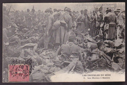 CPA Vignerons Révolte De 1907 Troubles Du Midi Circulé Les Mutins à Béziers - Streiks