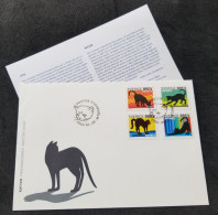 Sweden Cats 2010 Pet Animal Fauna Cat (FDC) - Briefe U. Dokumente
