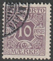 Dänemark: 1907, Verrechnungsmarke: Mi. Nr. 4, 10 Ø. Marken Zur Verrechnung Von Zeitungsgebühren.    Gestpl./used - Fiscali