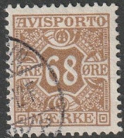 Dänemark: 1907, Verrechnungsmarke: Mi. Nr. 7, 68 Ø. Marken Zur Verrechnung Von Zeitungsgebühren.    Gestpl./used - Fiscali