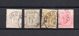 Luxemburg 1882/89 Allegorien (Michel 45/47 Und 49) Luxus Gebraucht Roodt - 1882 Allégorie