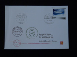 Lettre Premier Vol First Flight Cover Bergen Frankfurt CRJ700 Lufthansa 2008 - Briefe U. Dokumente