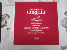 COFFRET 3 VINYLES 33 TOURS CORELLI 12 SONATES A VIOLON ET BASSE CONTINUE - Classical