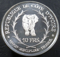 Costa D'avorio - 10 Franchi 1966 - Unione, Disciplina, Lavoro - KM# 1 - Côte-d'Ivoire