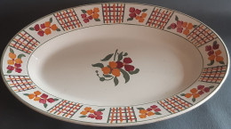 1 Plat Ovale En Céramique De LONGWY, Dimensions - Schalen Und Tabletts
