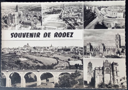 Delcampe - CPSM Circulée ,  Rodez(Aveyron) Souvenir De Rodez, éditions Douziech - (294) - Rodez
