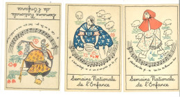 Delcampe - NALY - Lot De 3 CPA - Semaine Nationale De L' Enfance - Chansons : Roi Dagobert, Bergère... (1) - Naly