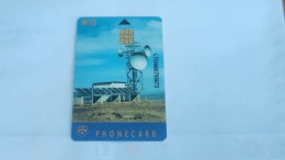 LESOTHO-(LS-LST-0001C--LES-01c)-Earth Station-(Chip S30-Matt -LTC-(1)-(M10)-(LTCAA00793673)-(tirage-1.000)-good Card - Lesotho