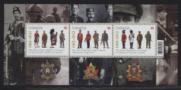 Delcampe - Canada - 2012 Three Traditional Regiments Block MNH__(FIL-1449) - Blocks & Kleinbögen