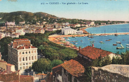 [-5%] FRANCE - Cannes - Vue Générale - Le Cours - Colorisé - Le Quai - Carte Postale Ancienne - Cannes