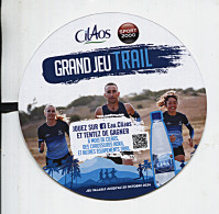 RARE - Ile De LA REUNION - Balise De Produit / Eau De Source CILAOS (Réunion) Le GRAND JEU TRAIL Recto Verso - Posters