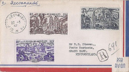 SPM N° PA15/PA16/PA17 S/L.REC.DU 28.3.47  POUR LE CANADA - Brieven En Documenten