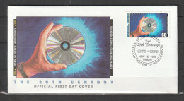 GRANDS EVENEMENTS DU 20° SIECLE 1970 1979 : LES DISQUES COMPACTS Sur Enveloppe 1er Jour Parfait état FDC à Saisir - Informatik